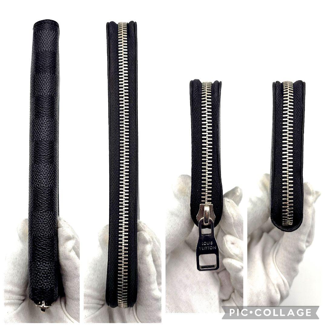 Hide様　ジッピーウォレット　長財布　ヴェルティカル　ダミエグラフィット