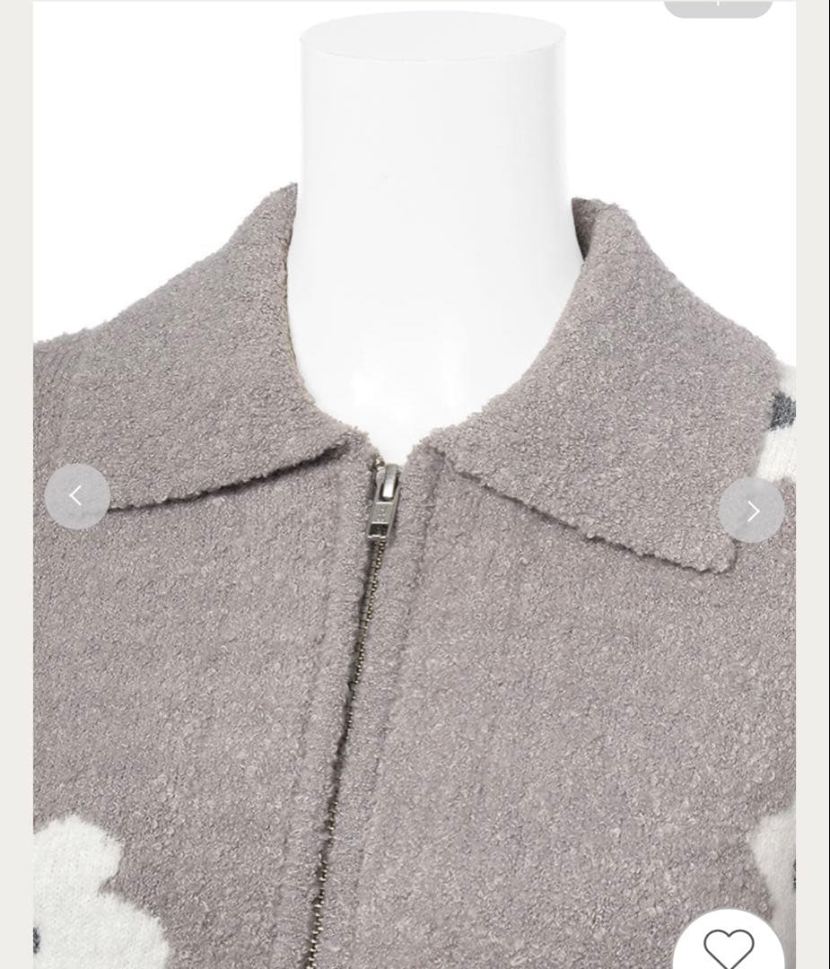 emmi エミ　ブルゾンライクカーディガン