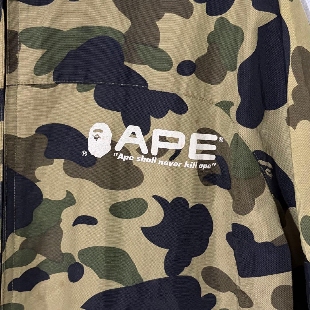 アベイシングエイプ 迷彩 ナイロンジャケット カモフラ 1stカモ XL 90s
