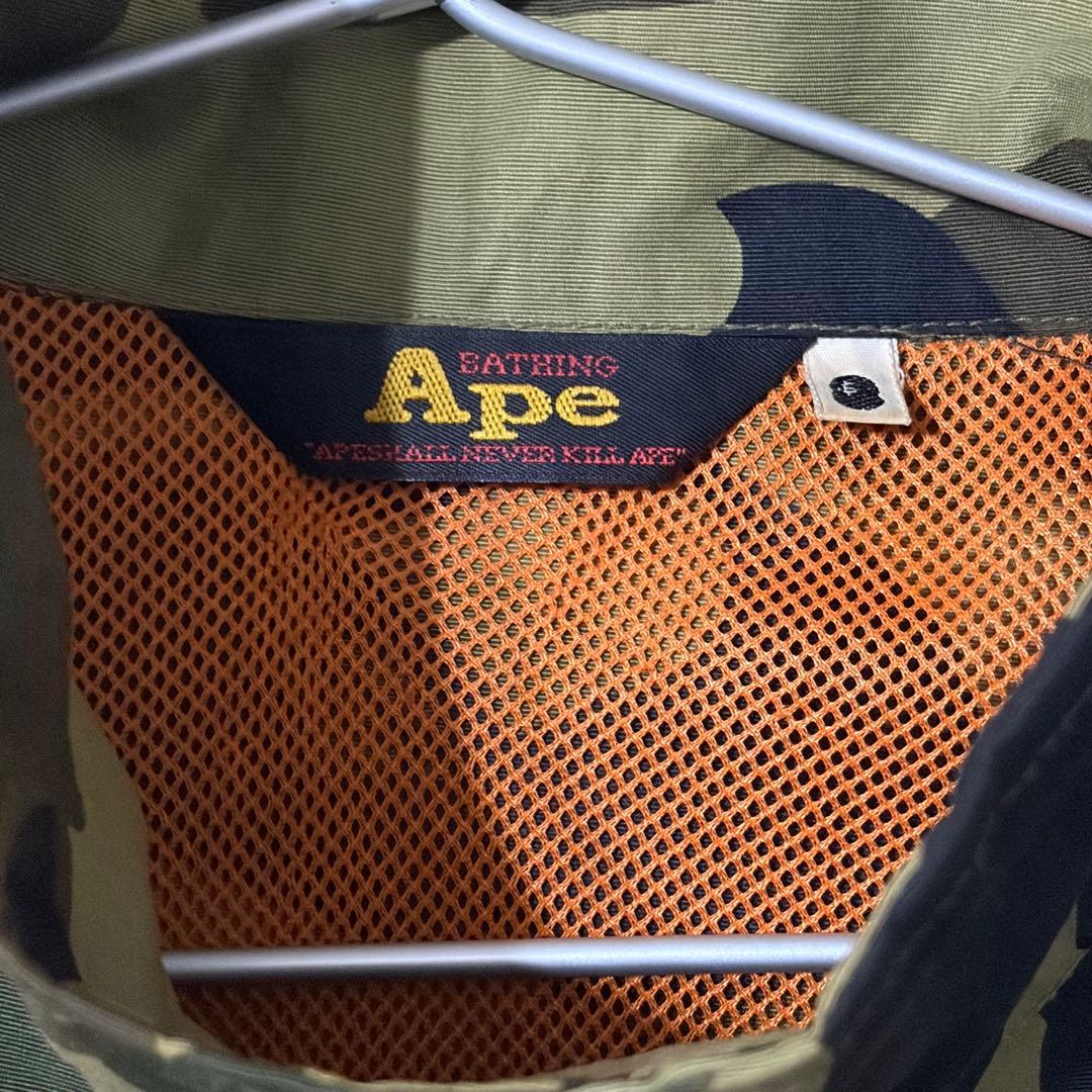 アベイシングエイプ 迷彩 ナイロンジャケット カモフラ 1stカモ XL 90s