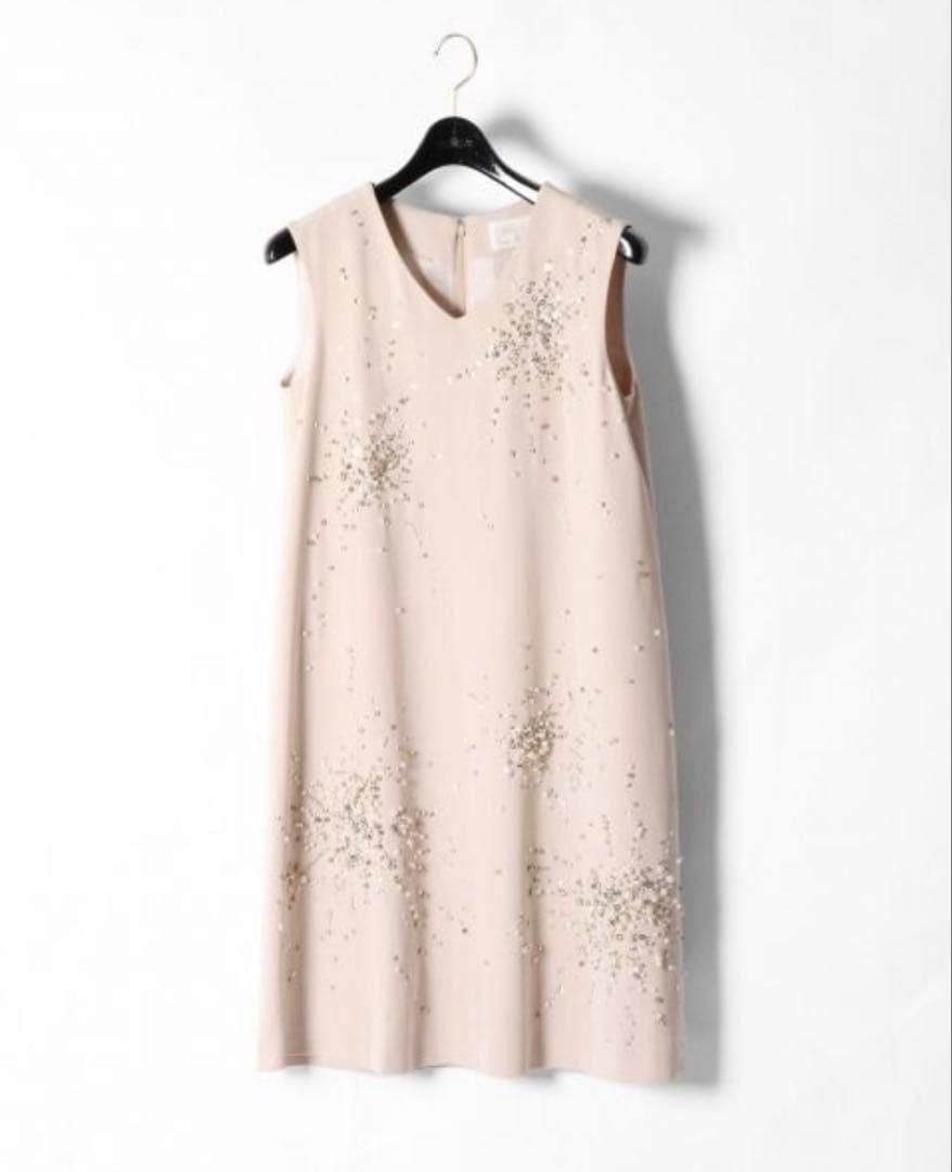 グレースコンチネンタル 定価5.7万 ビジューAラインワンピース オケージョン