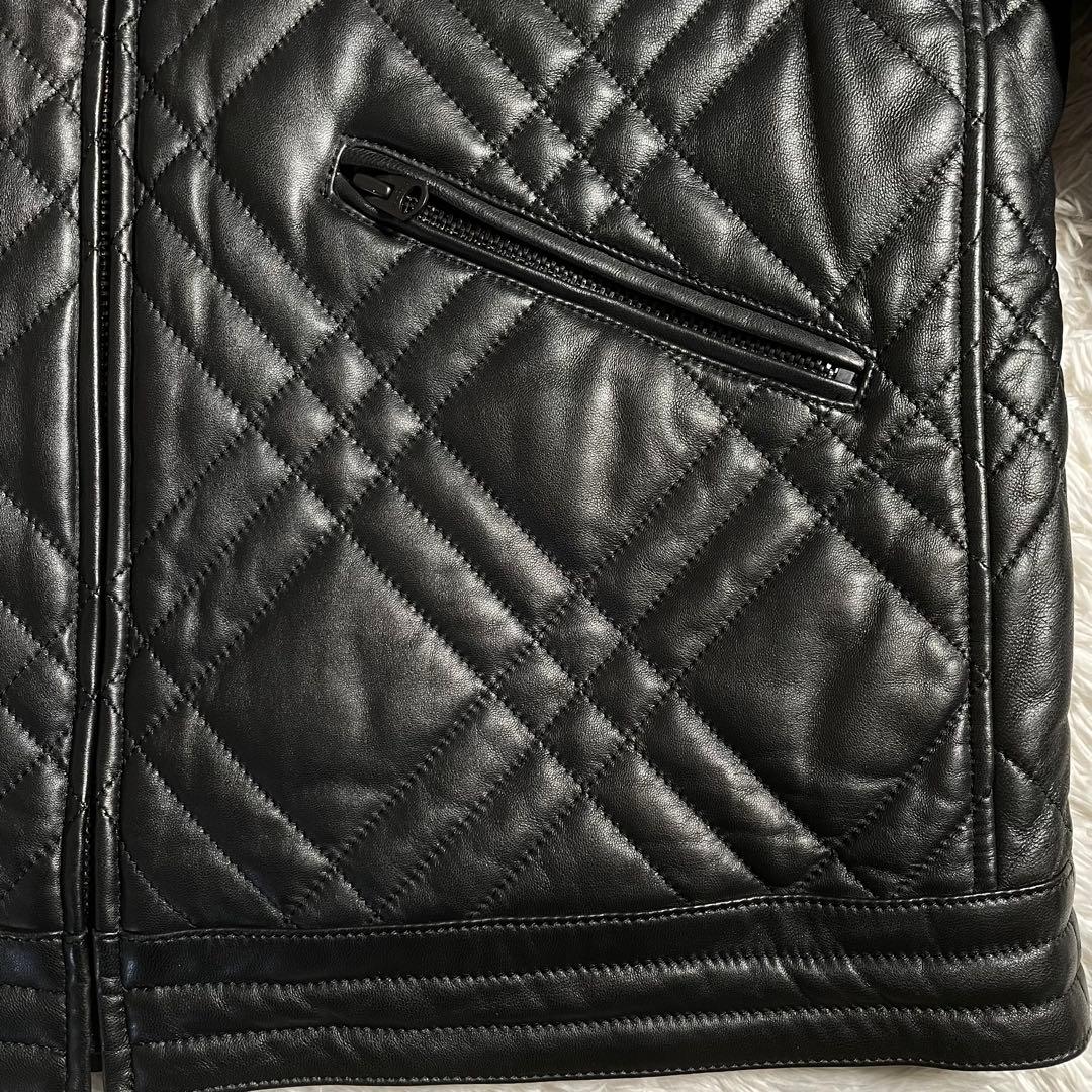 ヒステリックグラマー レザージャケット ラムレザー キルティングデザイン