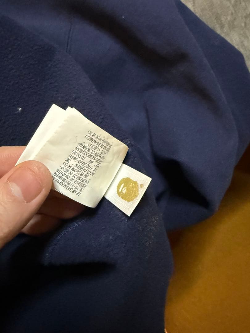 A BATHING APE ネイビー XL パーカー