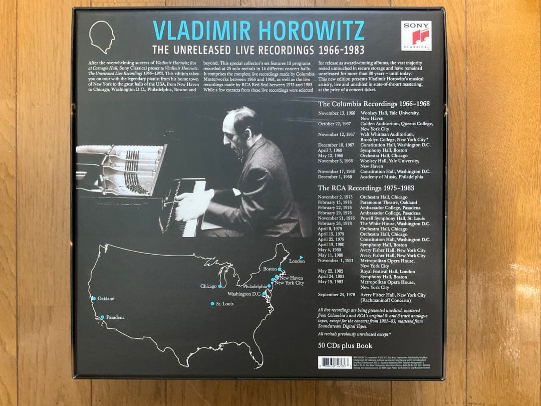 Vladimir Horowitz 未発表ライブ録音 50CD