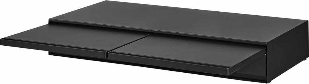 tower ツーウェイキッチン家電下引き出し＆スライドテーブル W80 黒