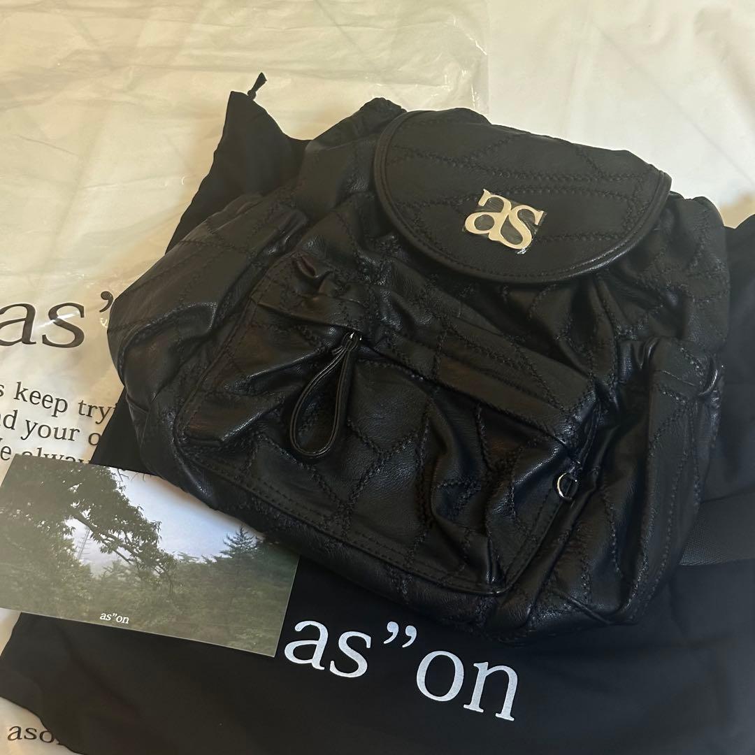 即日発送⭐︎新品　ASON アズオン レザー バックパックリュック　/g8