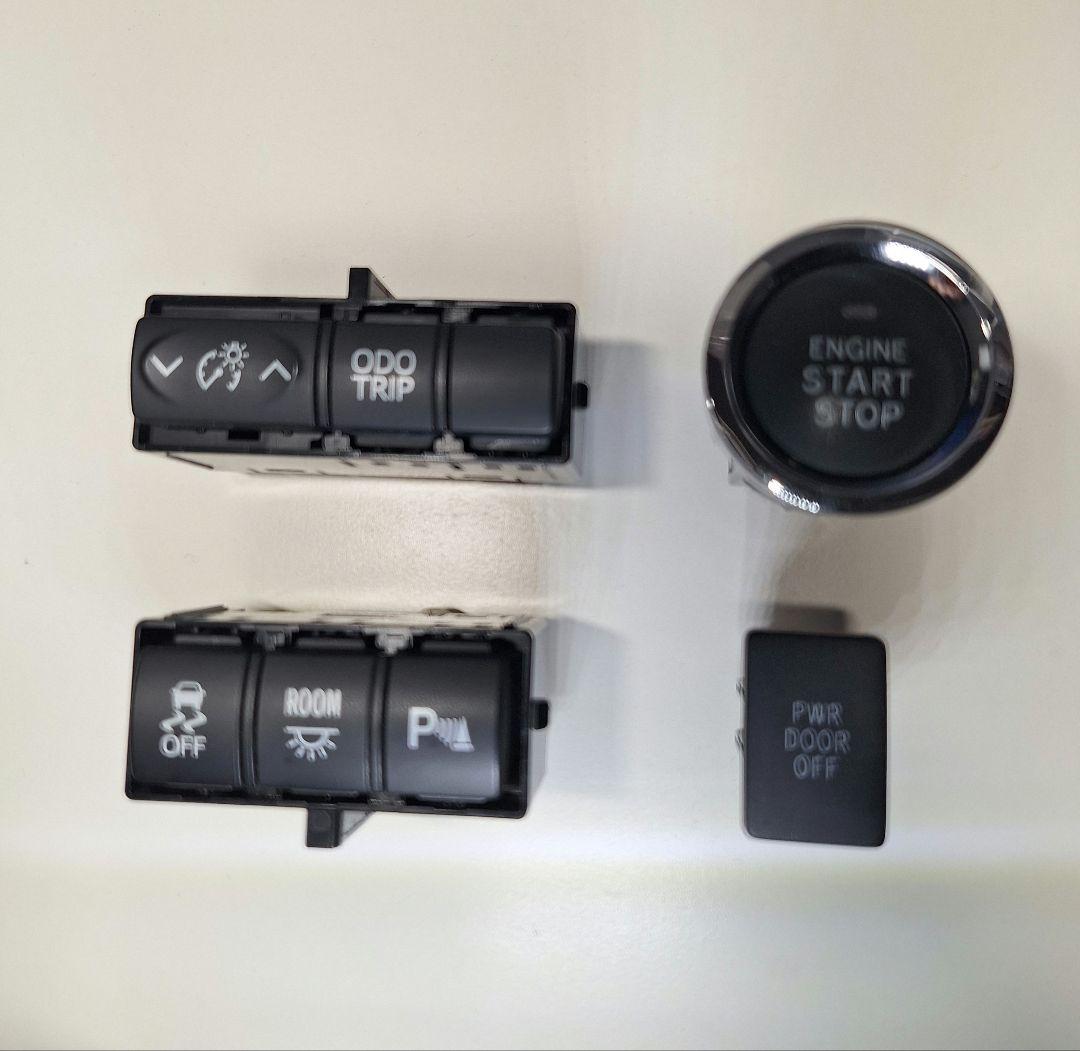 ゆうちゃん　インパネスイッチ 4点セット　アルファード ヴェルファイア