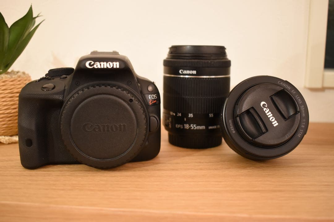 【おまけ多数】Canon EOS kiss x7 標準レンズ+単焦点レンズなど