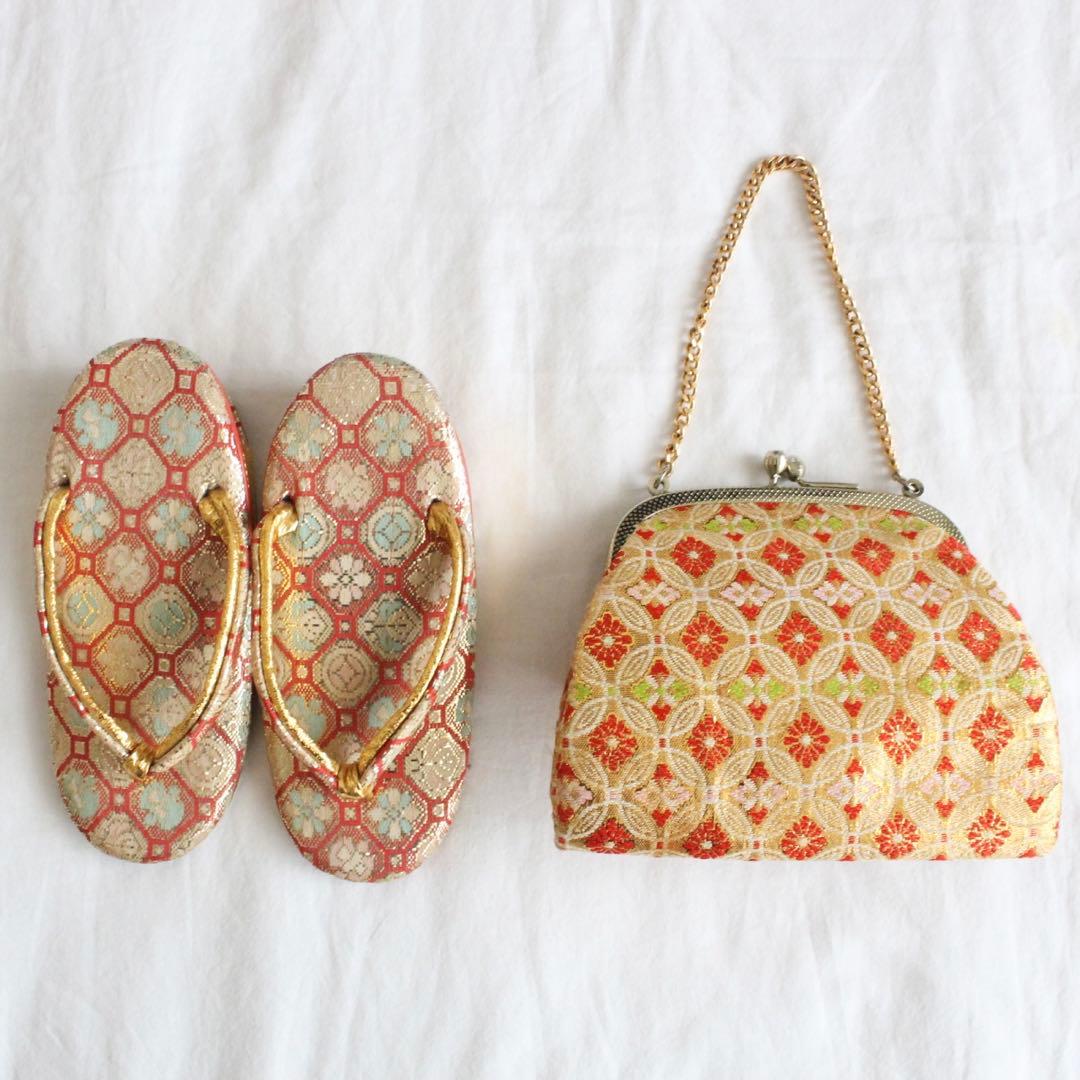 七五三 2歳 3歳 女の子 子供 アンティーク 鶴 着物 被布 セット