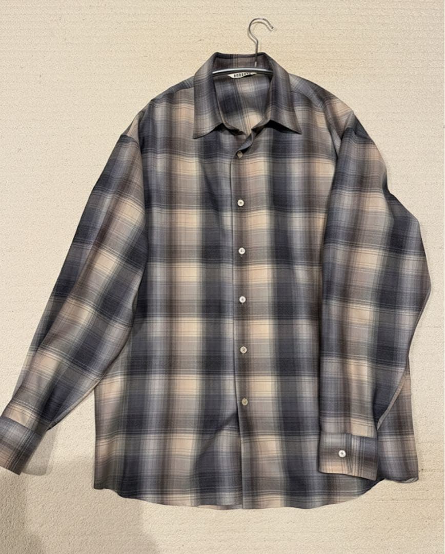 AURALEE 24AW スーパライトウールチェックシャツ　4