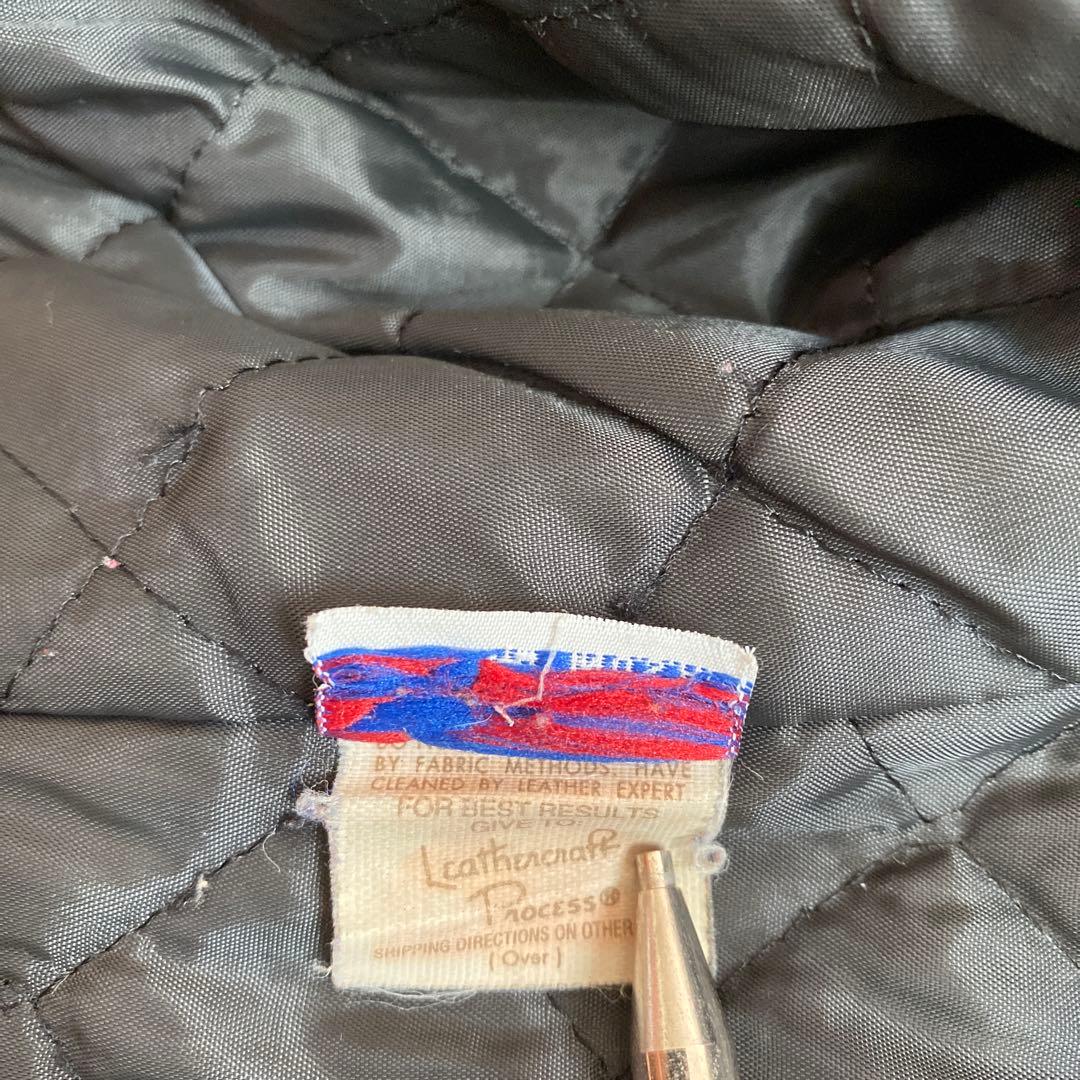 Schott ブラックレザーシングルライダースジャケット　USA製 38