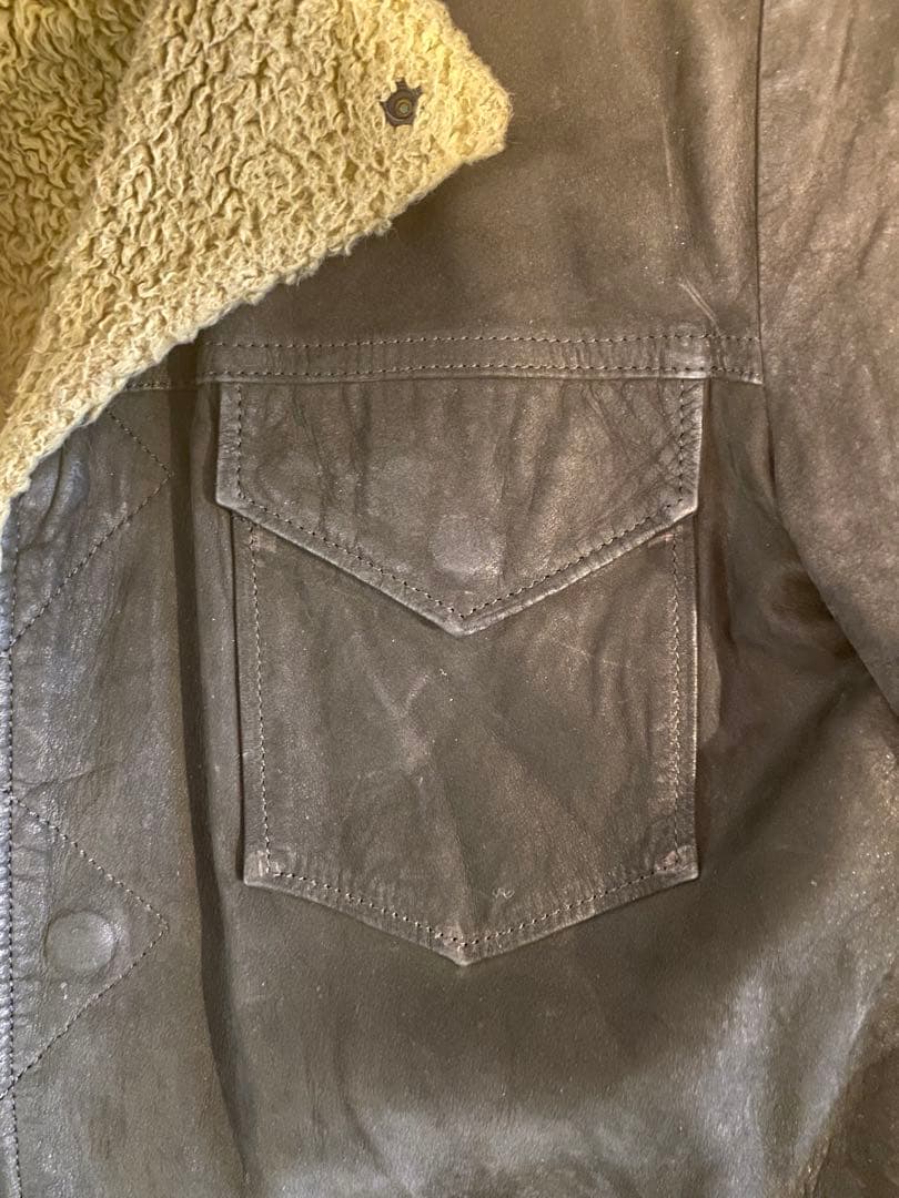 ユ*ー様 pledge COW HIDEボアジャケット SIZE:M