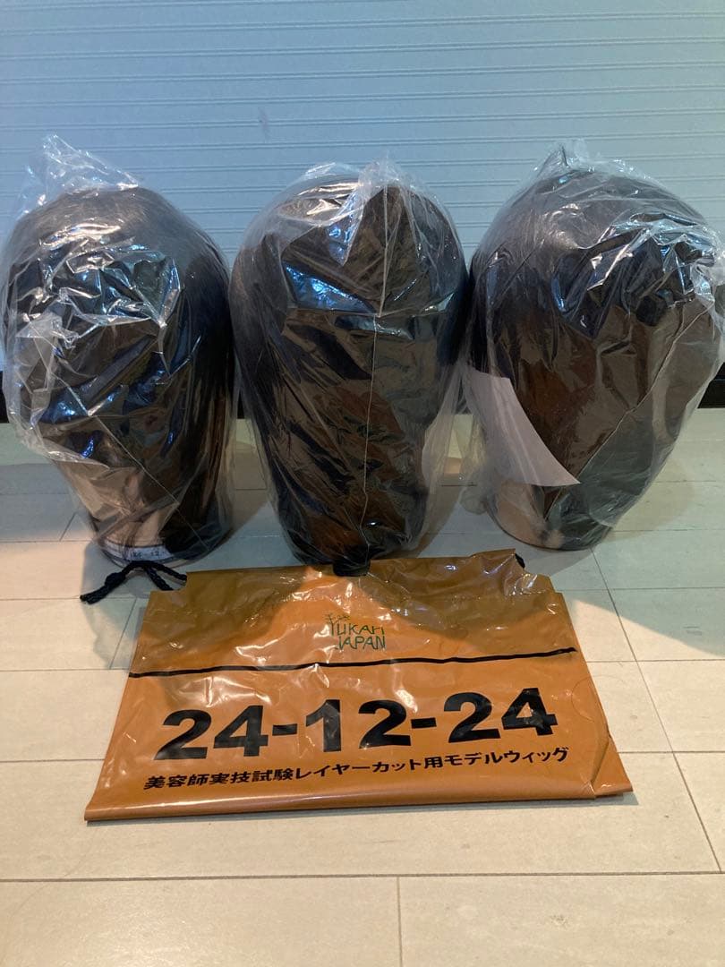 レイヤーカット用モデルウィッグ 3点セット新品未使用