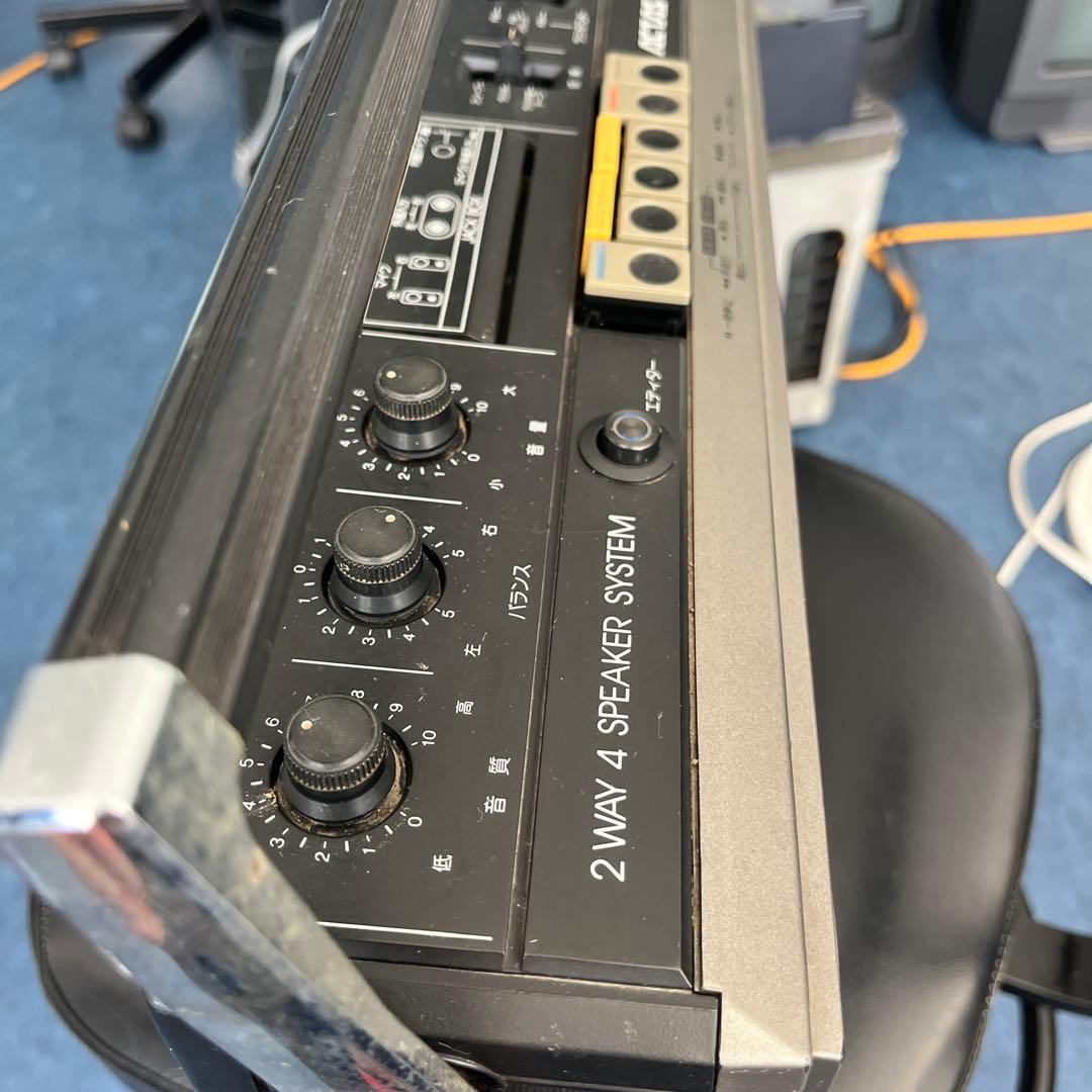 昭和レトロ東芝 TOSHIBAステレオラジオカセットレコーダーRT-8360S