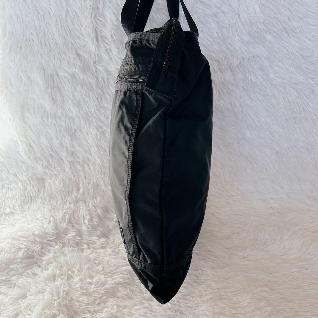 PORTER ブラック トートバッグ ナイロン A4 軽量 通勤通学　黒　肩がけ