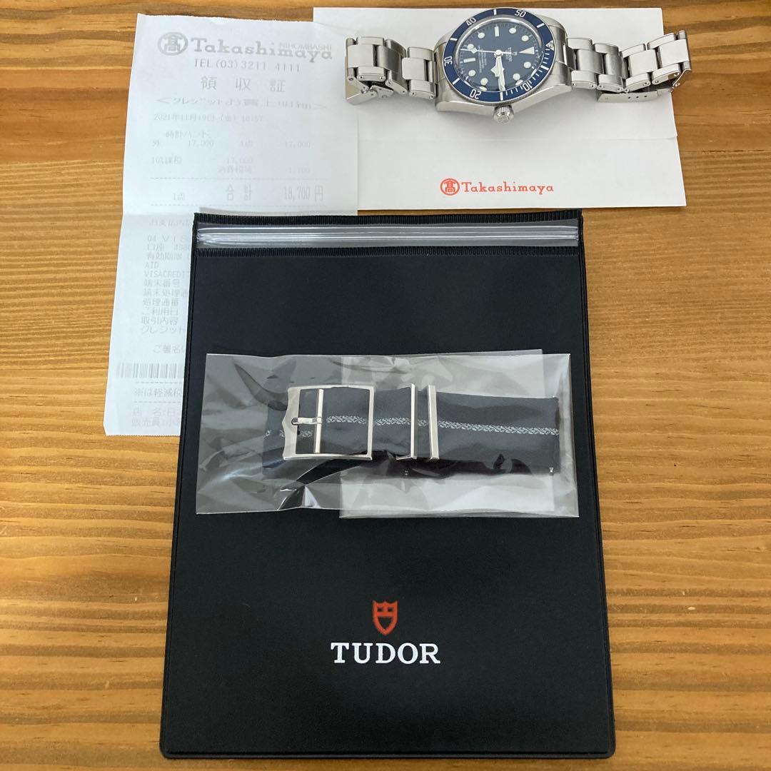 k*k様 美品‼️ 純正ケース付‼️ TUDOR 純正ファブリックストラップ20