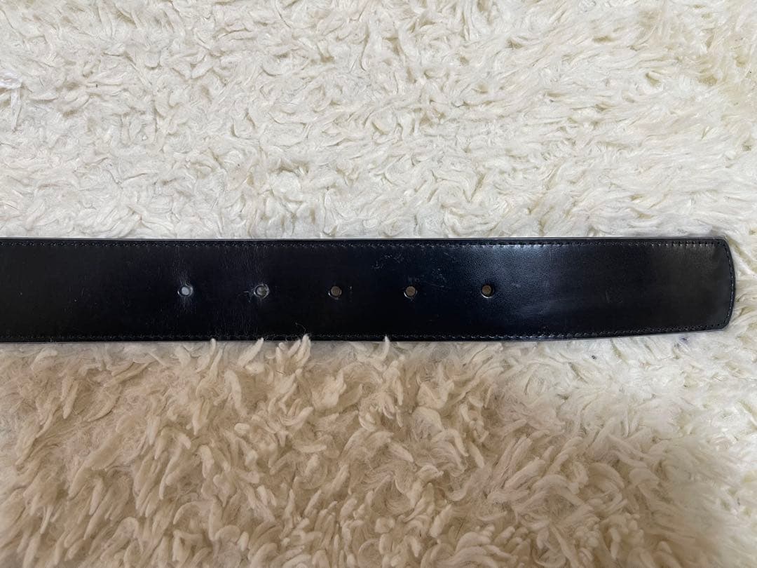 Ferragamo 美品　リバーシブル（黒＝茶）シルバーバックル　レザーベルト