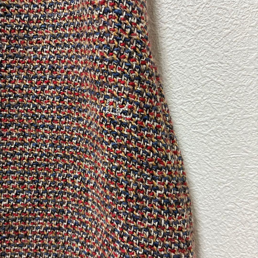 【45R】アーミッシュツイードワンピース Aライン ウール ジャンパースカート