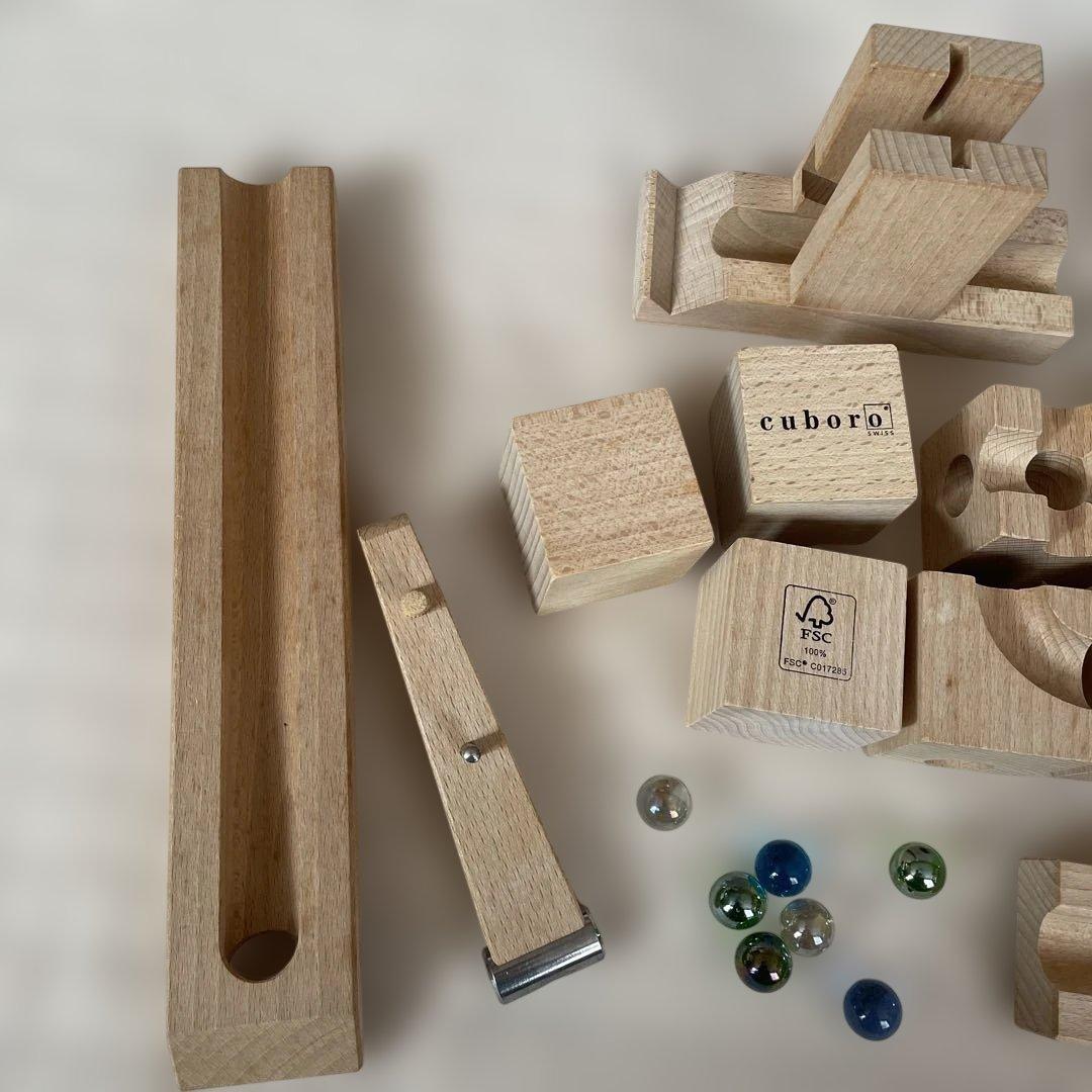 cuboro 知育玩具 木製ブロックセット