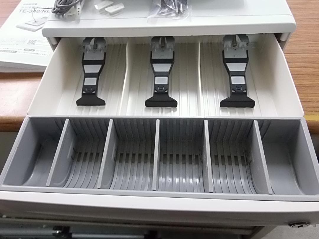 分離ケーブル付1207設定無料1202カシオTE-340ンボイスレジスター