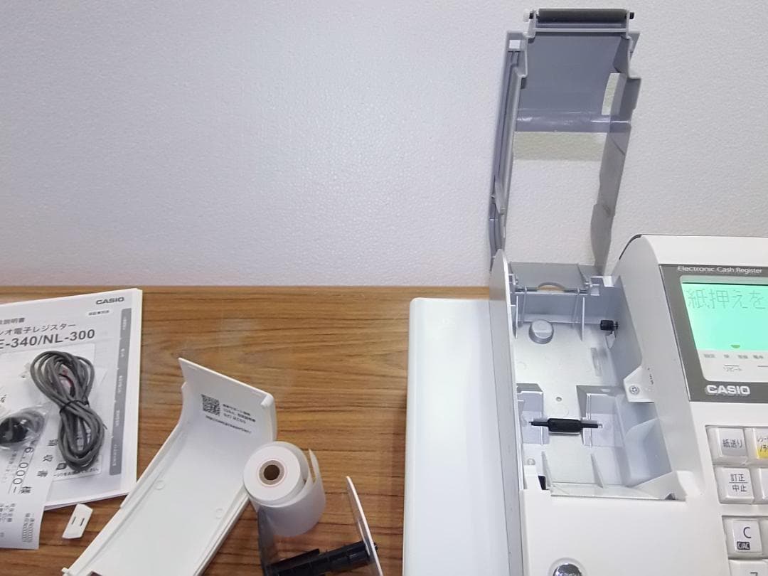 分離ケーブル付1207設定無料1202カシオTE-340ンボイスレジスター