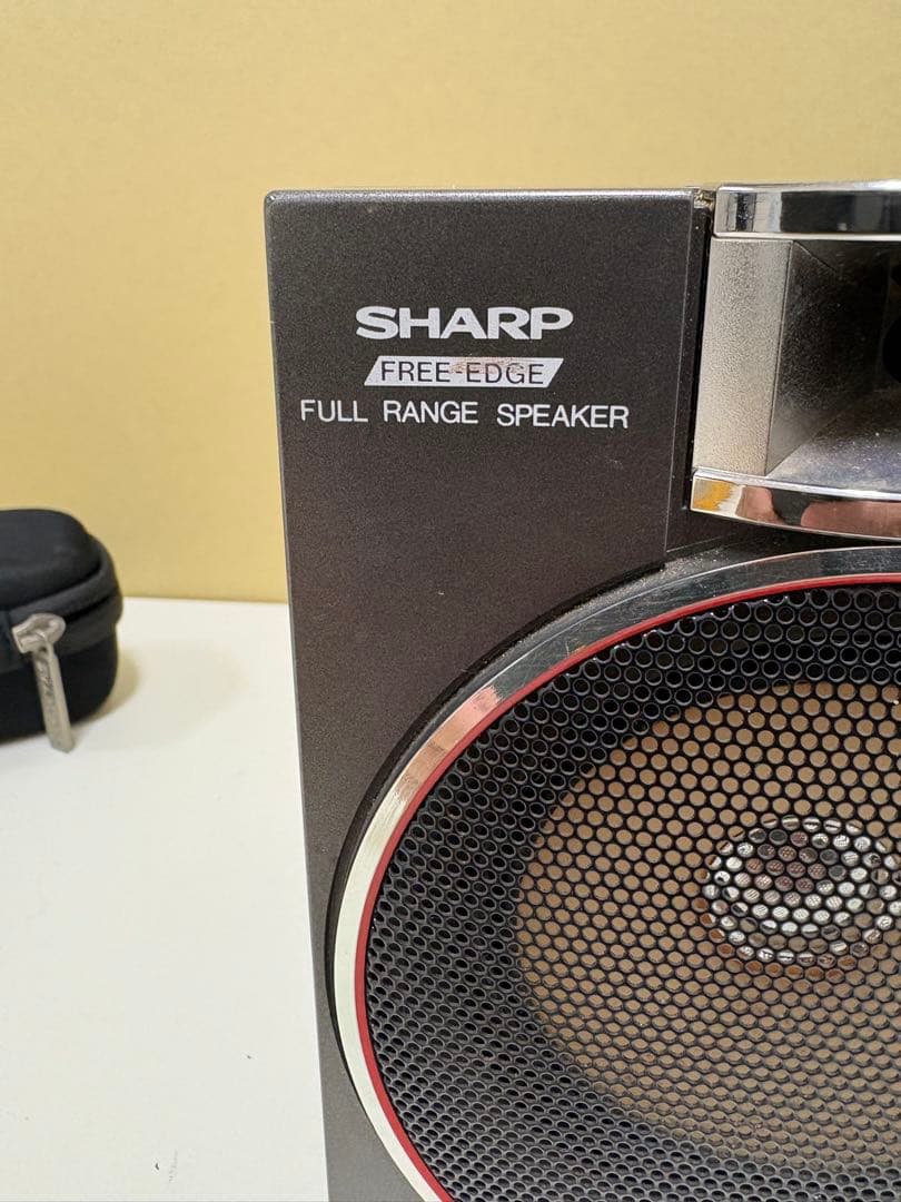 【SHARP】QT-88 ダブルカセットラジカセ 昭和レトロ 通電OK ジャンク