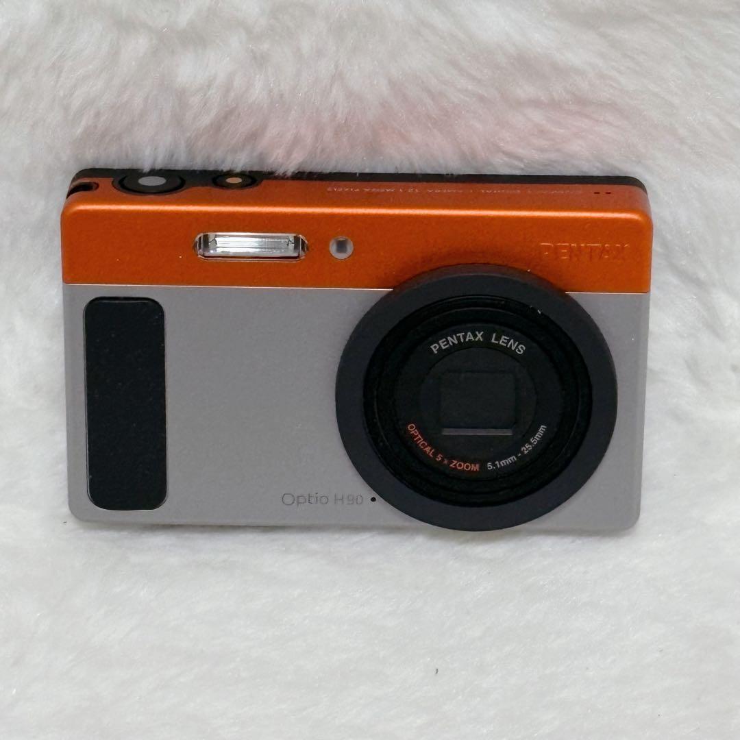 【極美品】PENTAX Optio H90 オレンジ シルバー