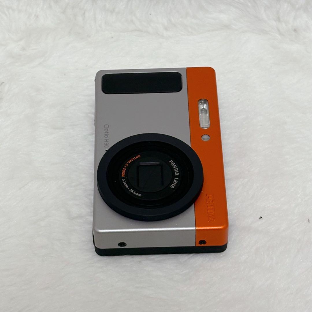 【極美品】PENTAX Optio H90 オレンジ シルバー