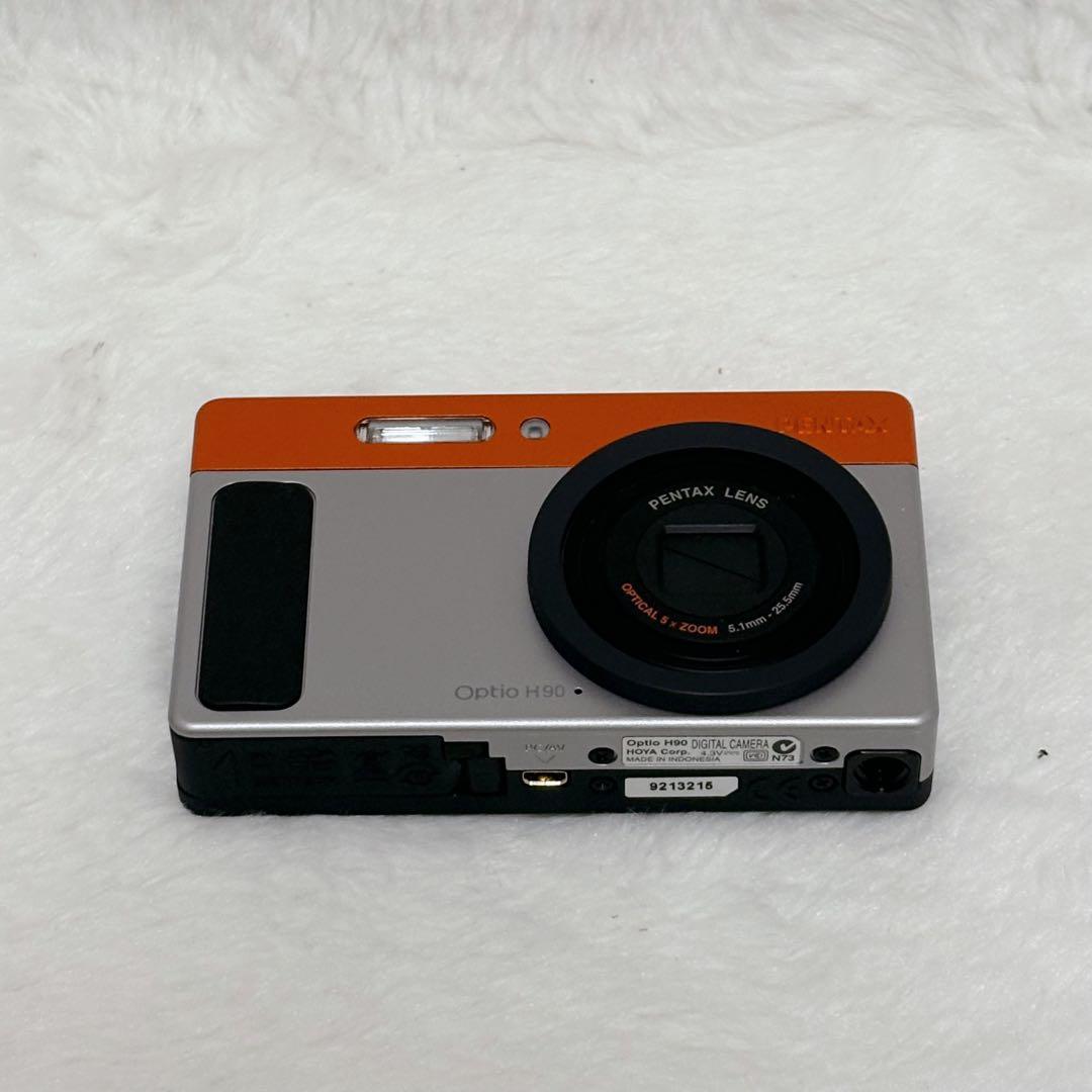 【極美品】PENTAX Optio H90 オレンジ シルバー