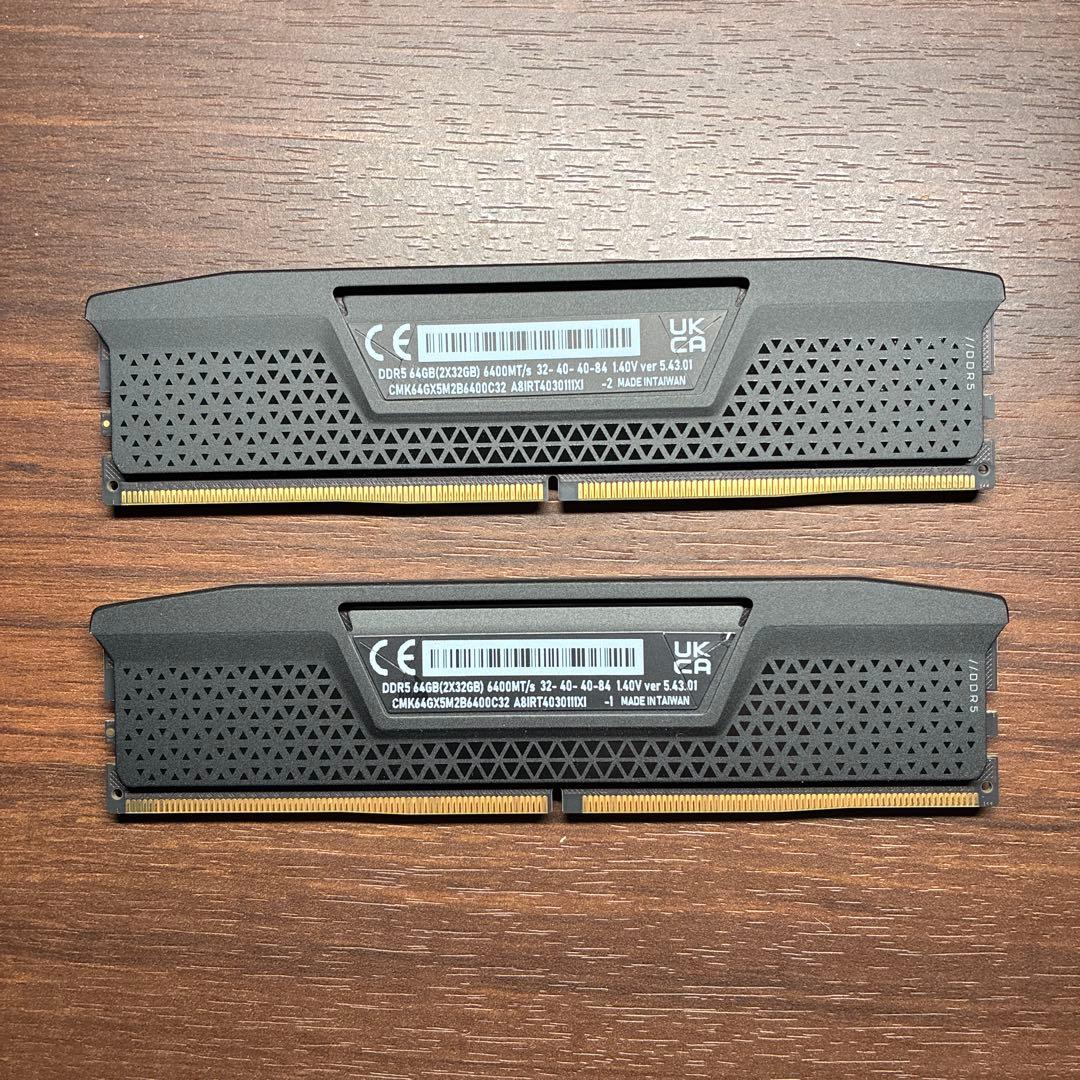 Corsair (コルセア) 64GB (32GB×2) DDR5-6400