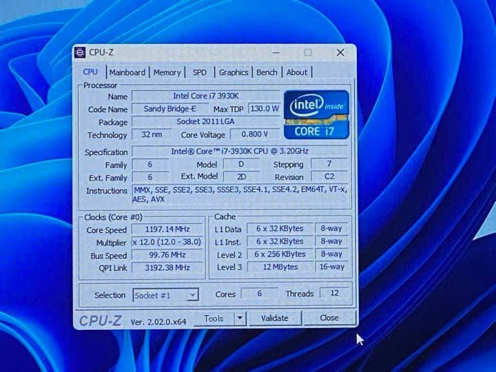 自作PC i7 3930k Windows 11 Pro