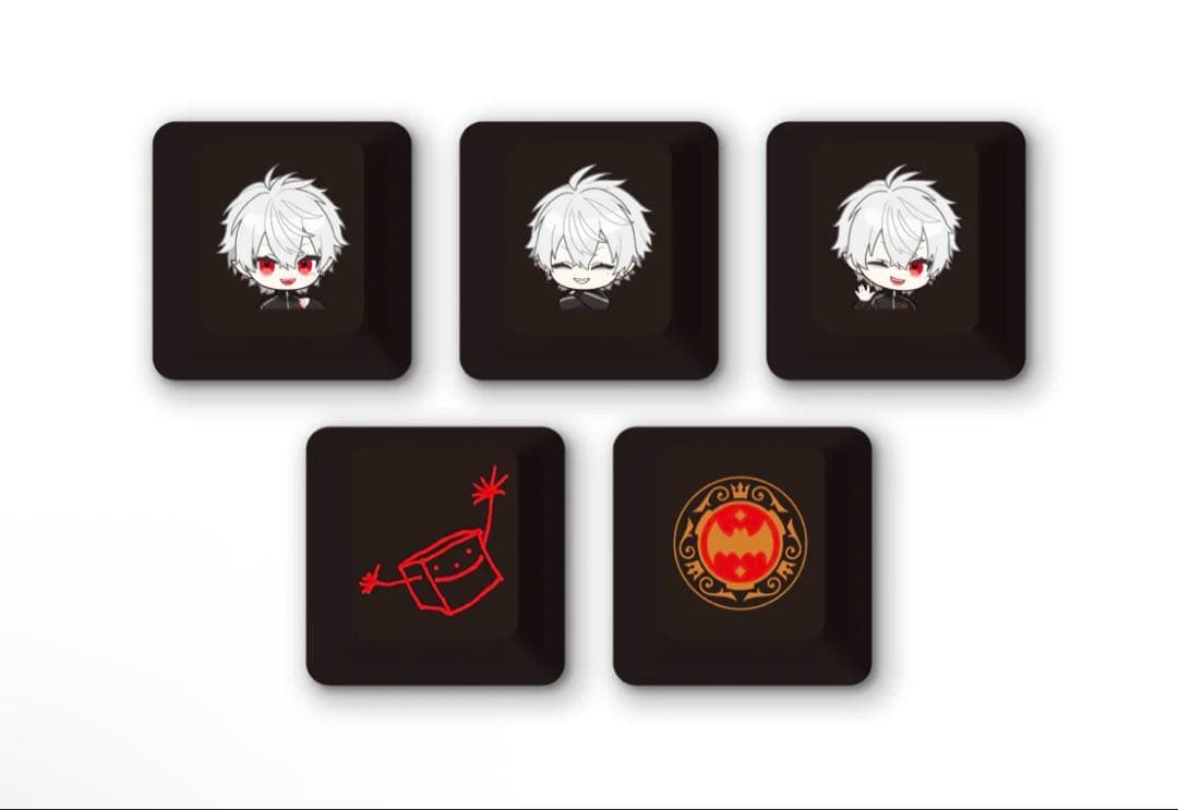 【未開封品】にじさんじ × ふもコレ キーボード＆キーキャップ セット 葛葉