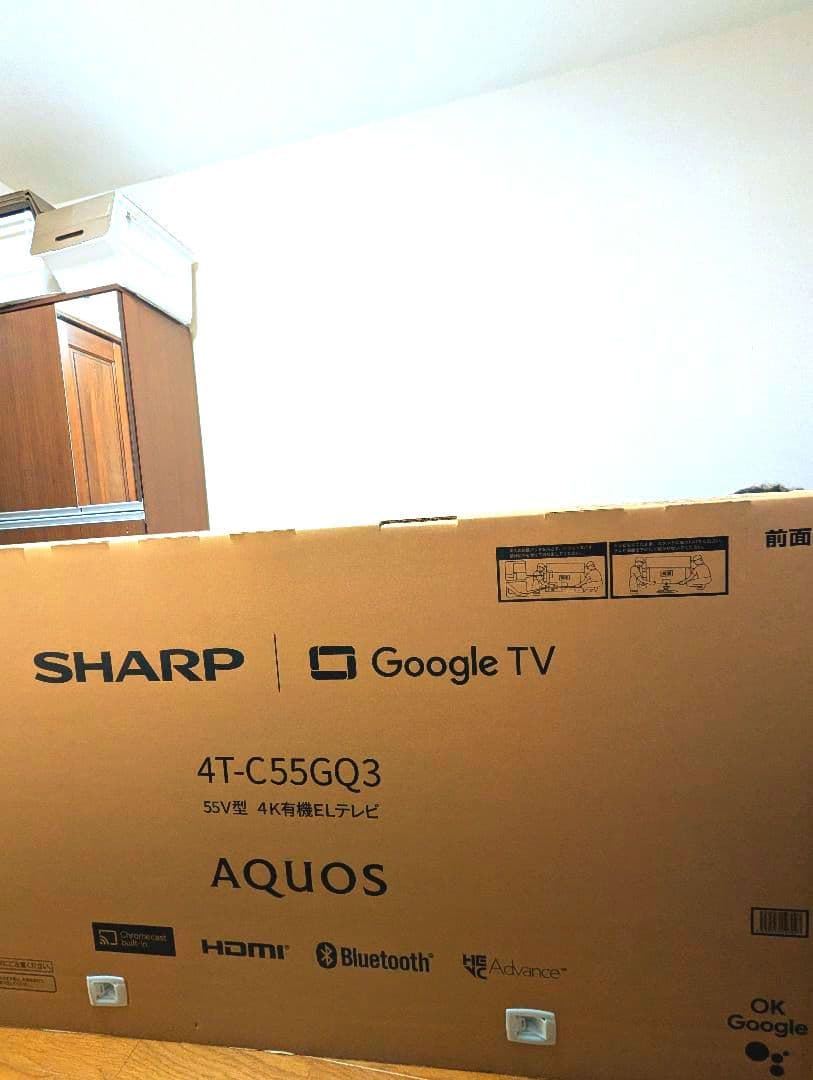 超新品　有機elSHARP 55V型 Google TV 4T-C55GQ3