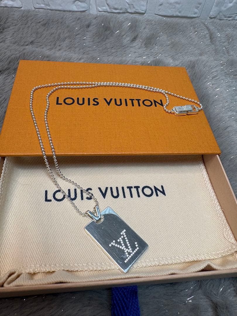 【美品】 LOUIS VUITTON ルイヴィトン ネックレス モノグラム タグ