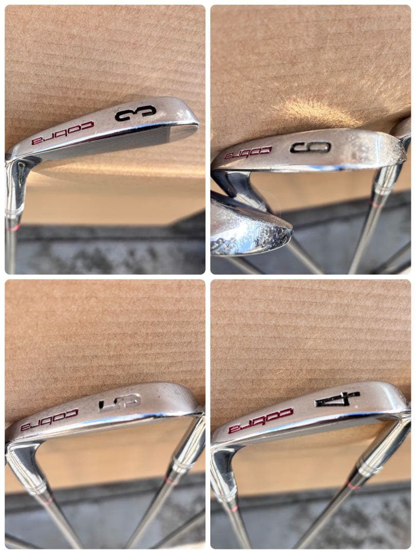 【希少】コブラ　アイアン9本　グレッグノーマン　シグネチャー　マッスルバック　錆