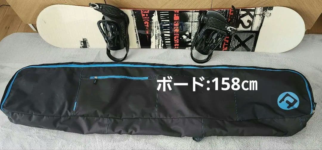 スノーボード3点(ボードK2、ビンディングELAN、ケース)158㎝　送料込み