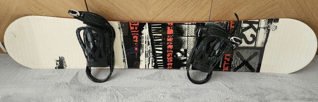 スノーボード3点(ボードK2、ビンディングELAN、ケース)158㎝　送料込み