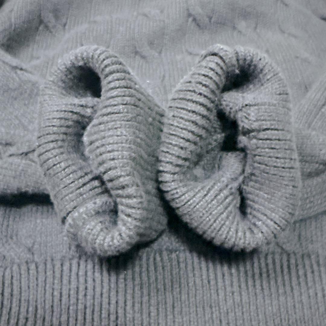 現行！ ポロラルフローン　ハーフジップ　ケーブルニット　ドライバーズニット