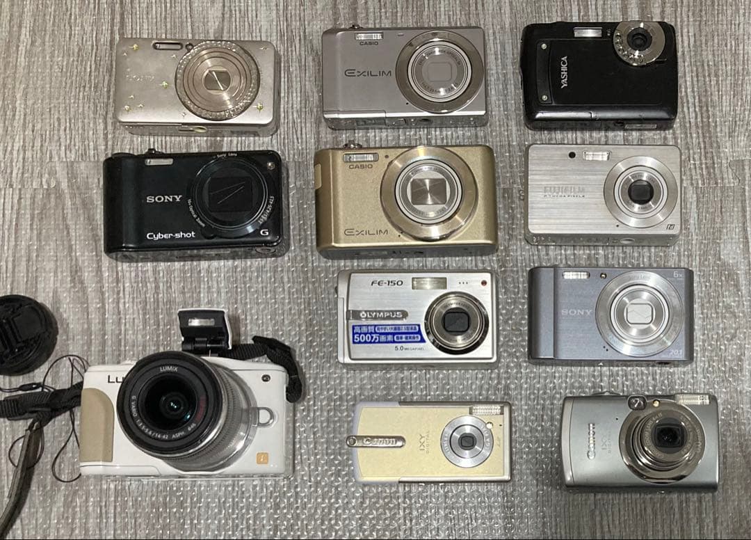 デジカメ11台まとめ売り