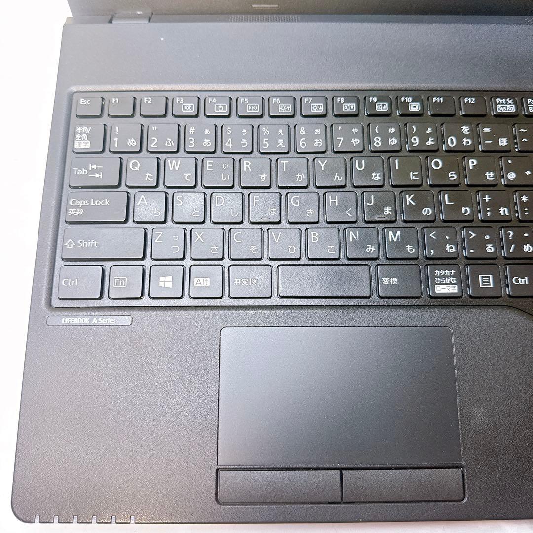 大人気❤️ブラックノートパソコン❤️家計簿作成やDVD鑑賞❤️すぐ使えるFUJITSU