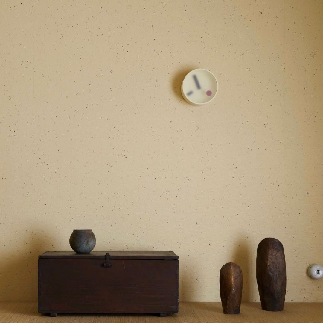 【新品・未使用】Lemnos kehai 掛け時計 KM22-01 WH