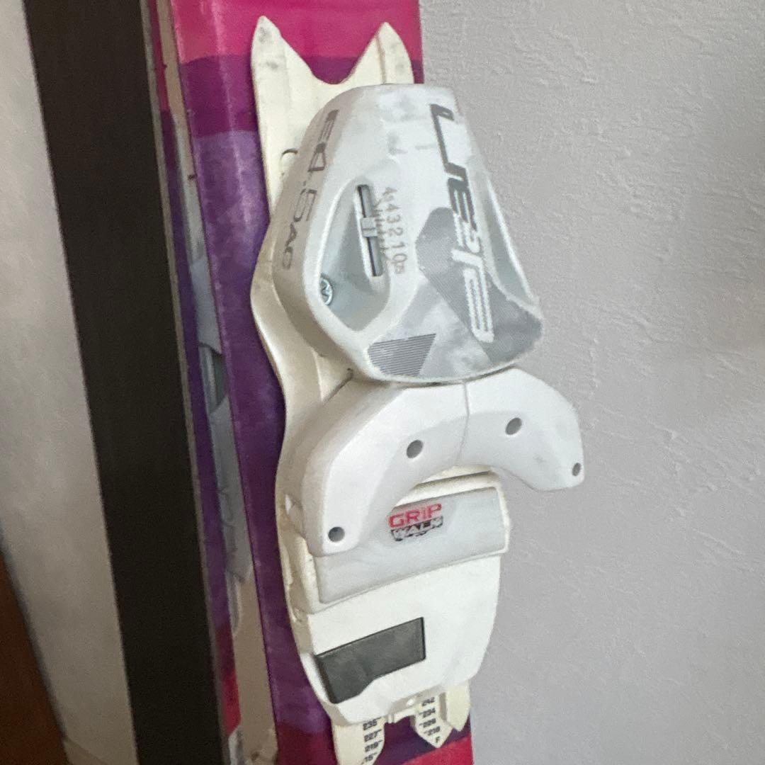 elanスキー板 120センチ ビンディング、ストック付き