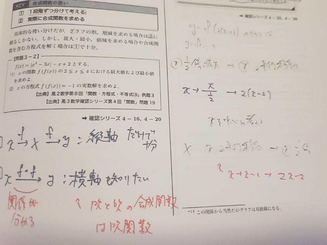 鉄緑会の中前先生高3数学SA入試数学ガイドブック数学ⅠAⅡBⅢ通期　河合塾 駿台