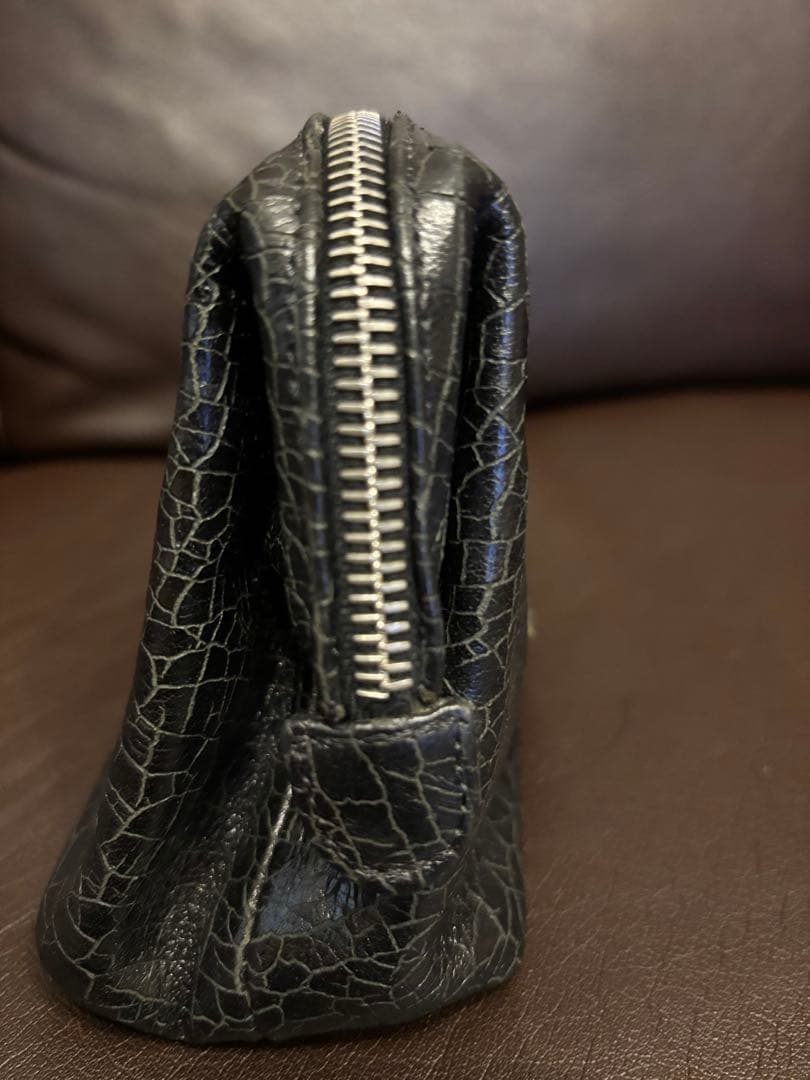 クロムハーツ 黒 ポーチ 中型