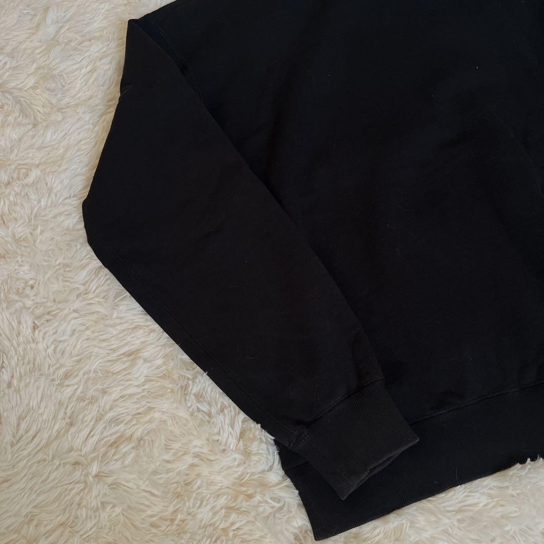 ブラックアイパッチ 取扱注意 パーカー フーディ ブラック 刺繍 センターロゴ