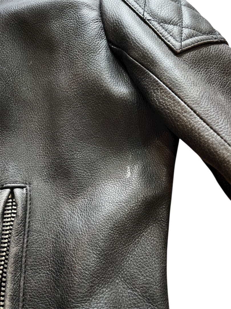 Ralph Lauren レザージャケット　レディース 11号 ライダース　牛革