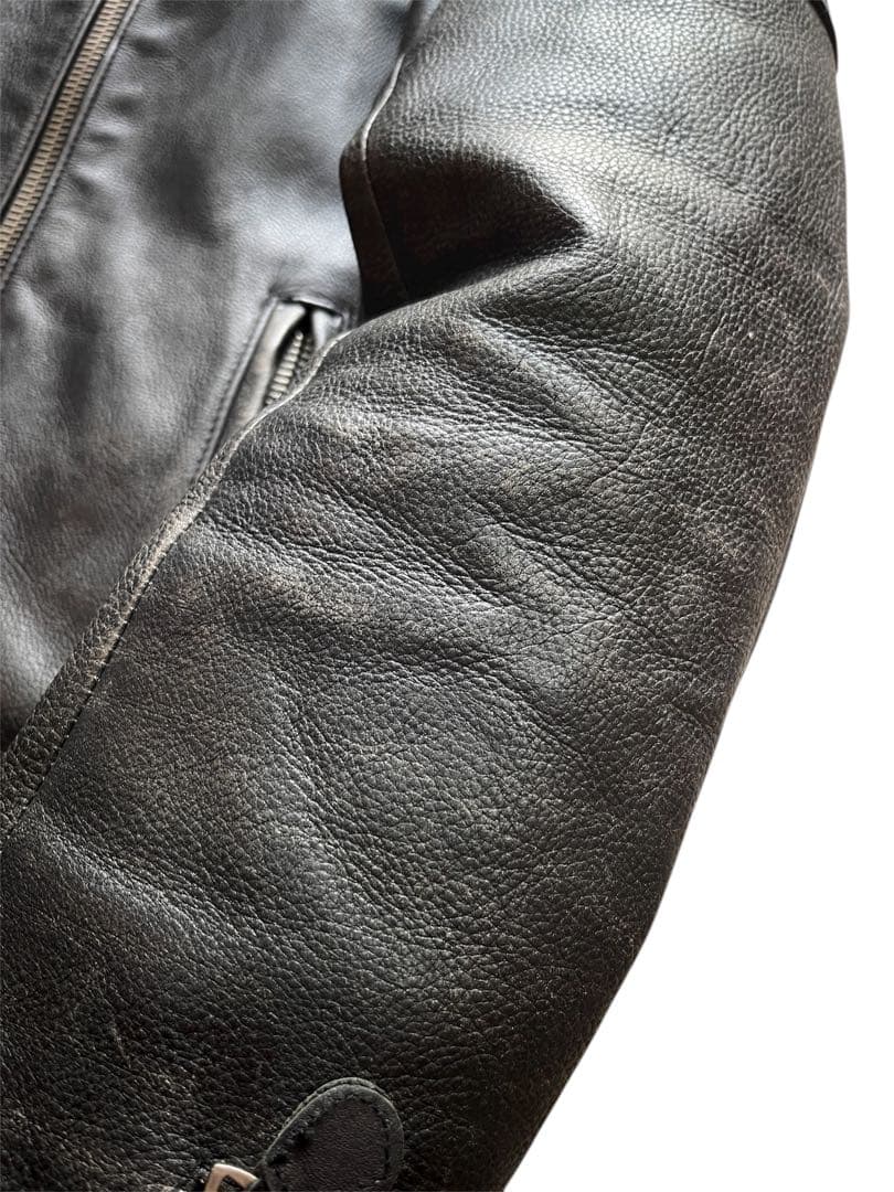 Ralph Lauren レザージャケット　レディース 11号 ライダース　牛革