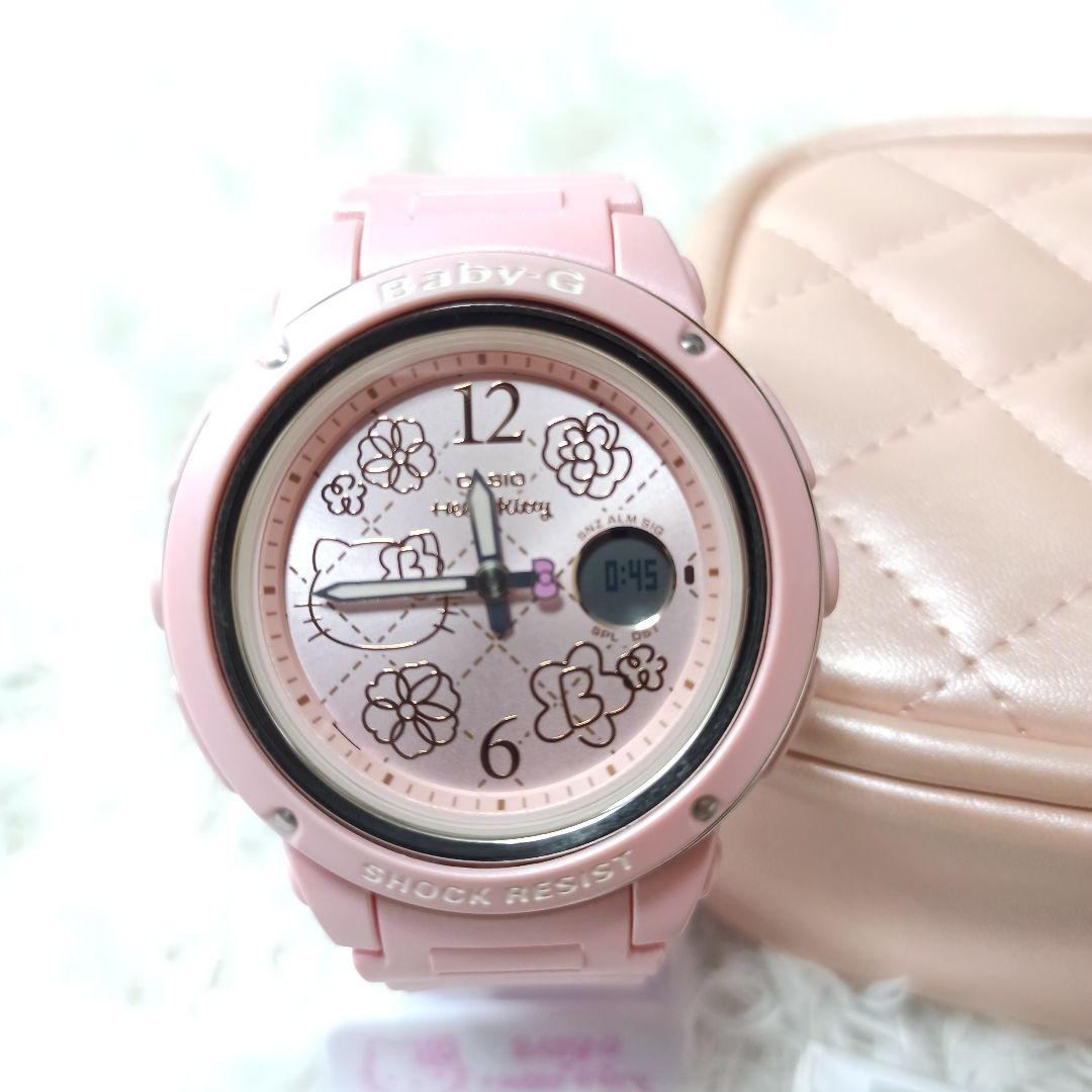 CASIO Baby-G 限定 ハローキティコラボBGA-150KT ポーチ付