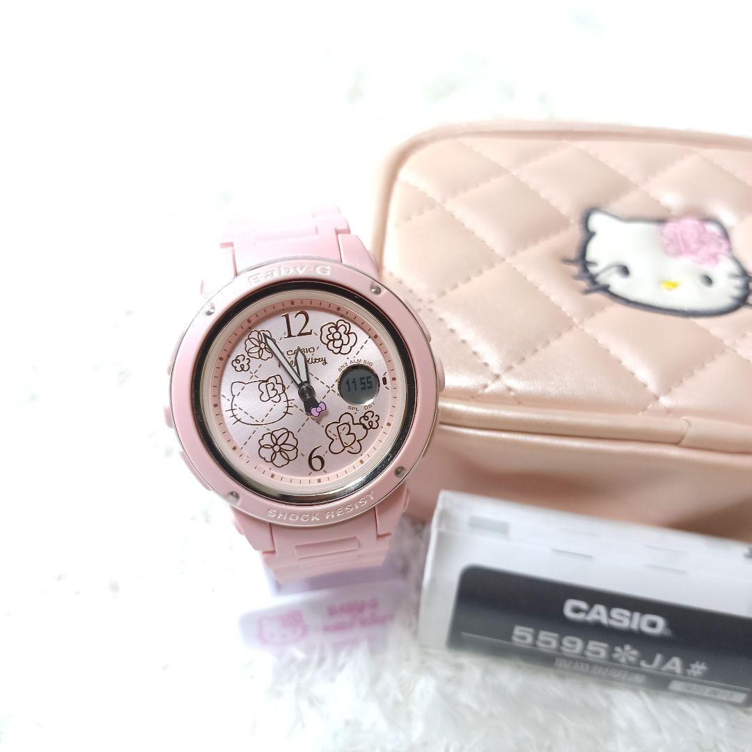 CASIO Baby-G 限定 ハローキティコラボBGA-150KT ポーチ付