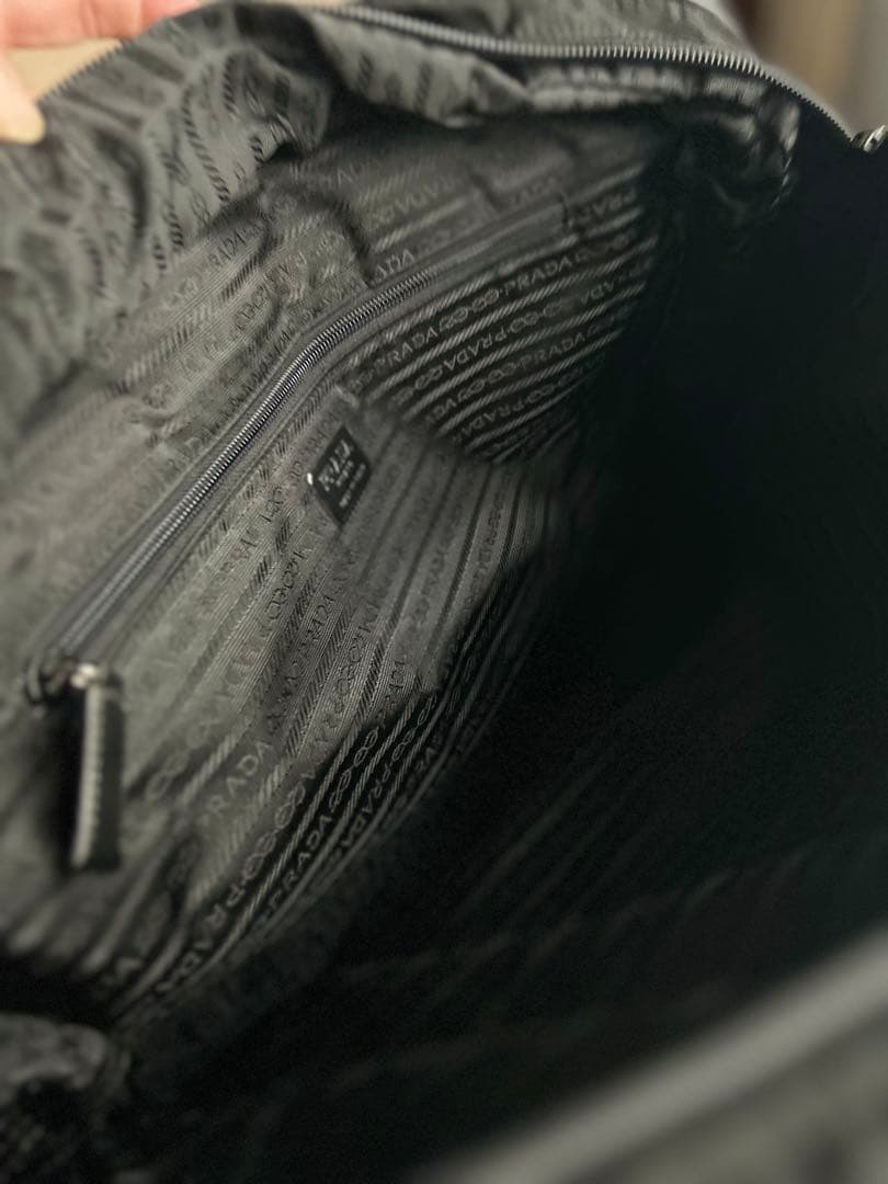 PRADA 2WAY1、2泊用旅行バッグ ナイロンタフタ、ブラック